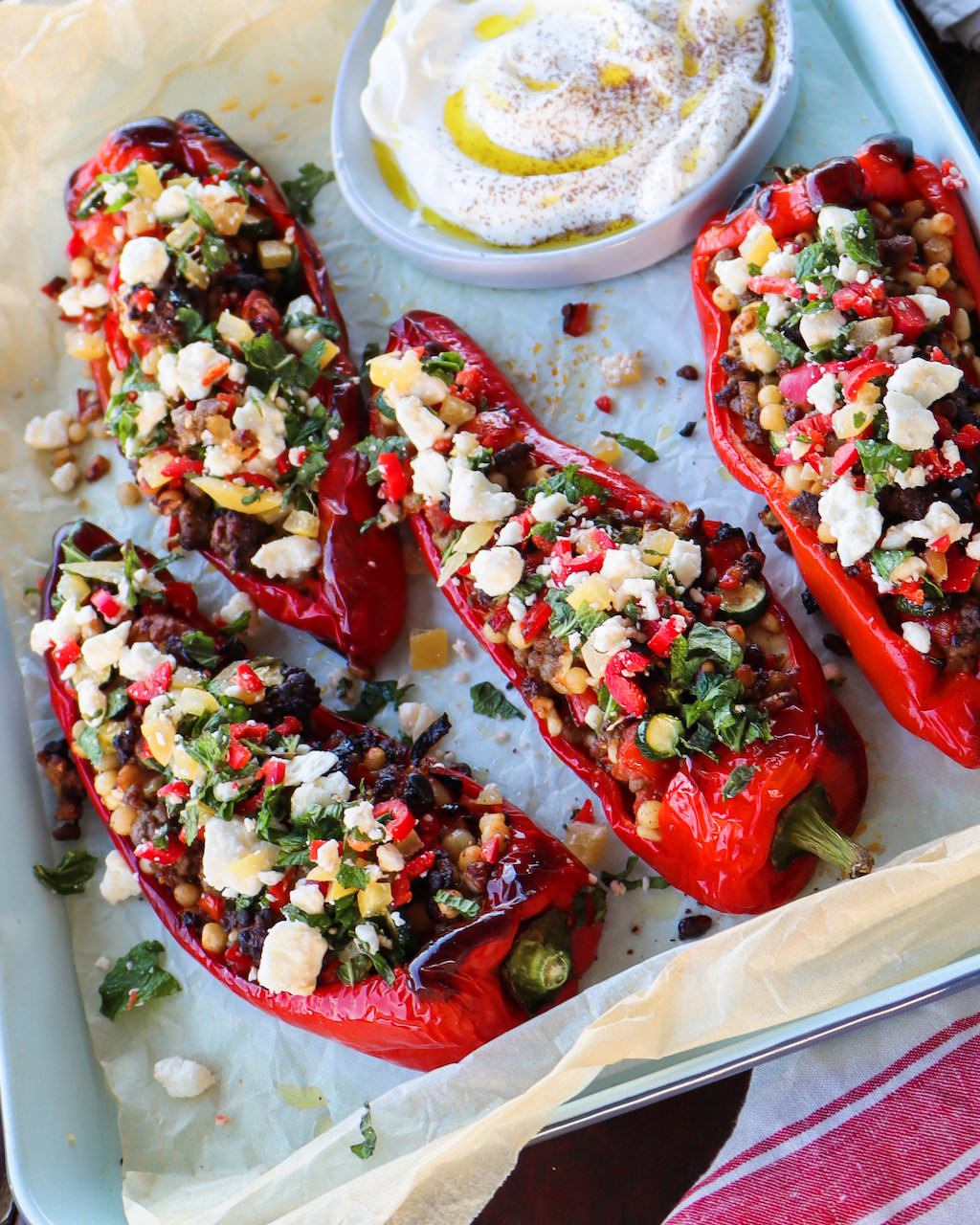 Lamb Stuffed Sweet Peppers