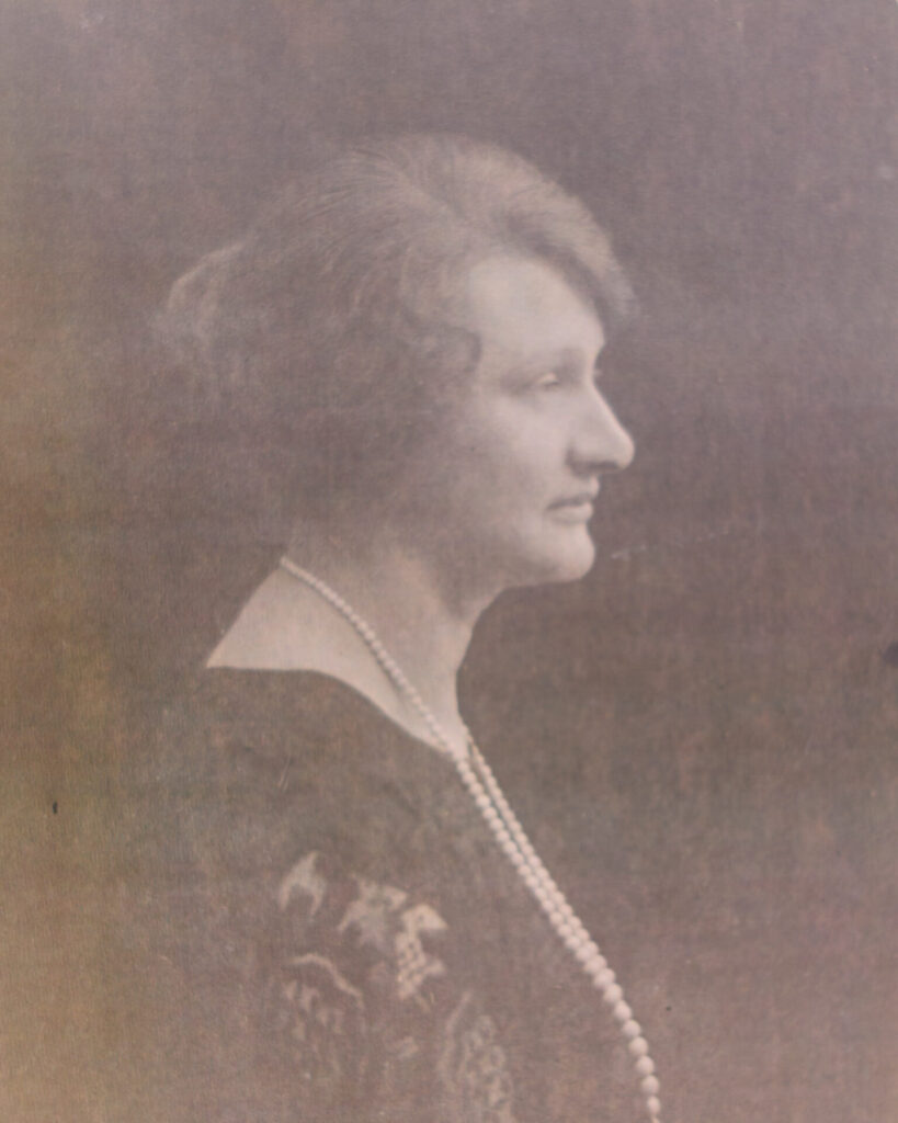 Side profile photo of my Great Grandma, Marion Downs.