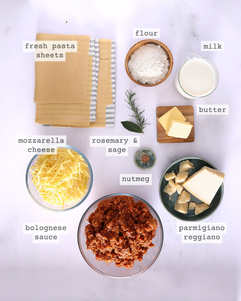 My best lasagna yet ingredients.